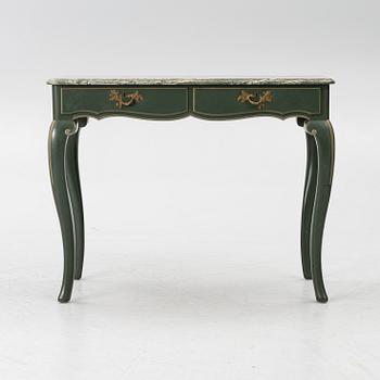 Serving table, as well as armchairs, a pair, Nordiska Kompaniet, 1928.