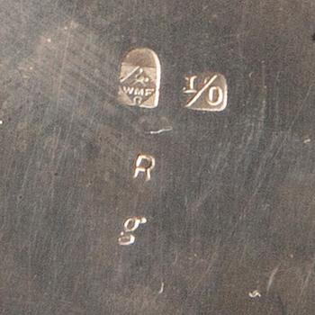 WÜRTTEMBERGISCHE METALLWARENFABRIK (WMF), kaffeservis, 3 delar, nysilver, Tyskland.