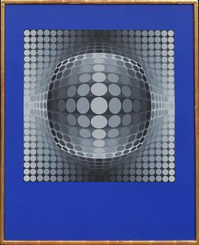 VICTOR VASARELY, färgserigrafi, signerad och numrerad 86/200.