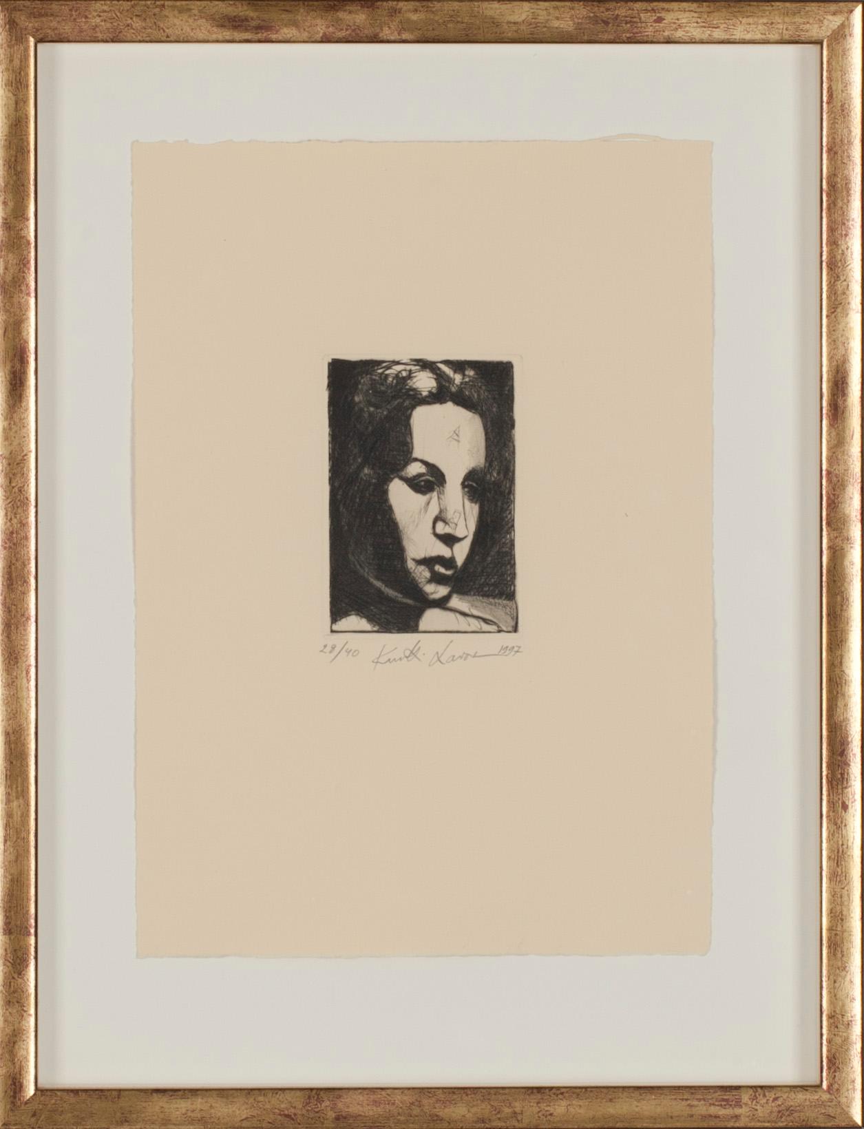 KUUTTI LAVONEN, etsning, sign. o dat. 1997, nr 28/40.