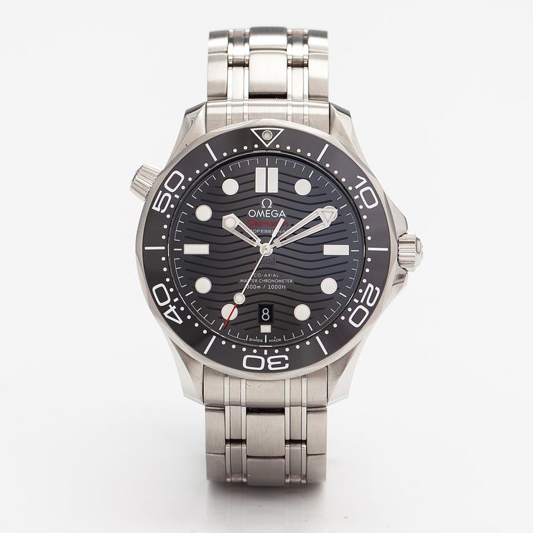 Omega, Seamaster, Diver, co-axial, 300m, rannekello, 42 mm.