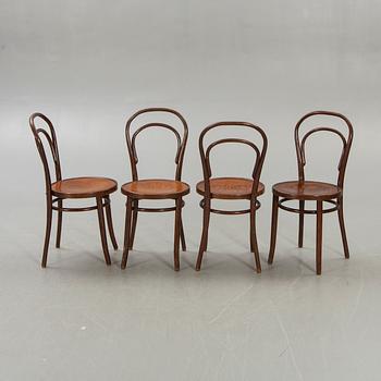 Chairs, 8 pcs, bentwood, first half of the 20th century.