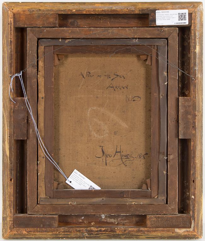 THEODORE HINES, oil on canvas, signed Theo Hines and dated 1898. Verso signed and dated Theo Hines 1898.