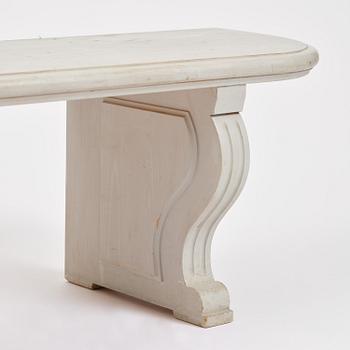 A Gustavian-style bench, 20th century.