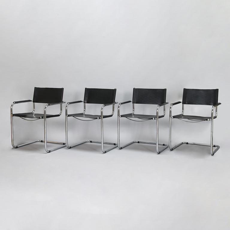 Four armchairs from 1980s.