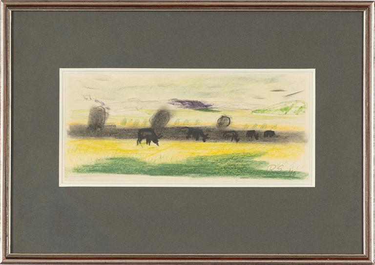 Ragnar Sandberg, pastel, signed and dated -40.