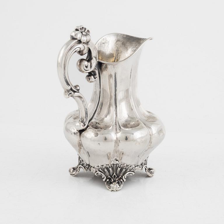 Gustaf Möllenborg, a silver milk jug, Stockholm, 1846.