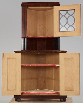 HÖRNSKÅP, art deco, 1930/40-tal.
