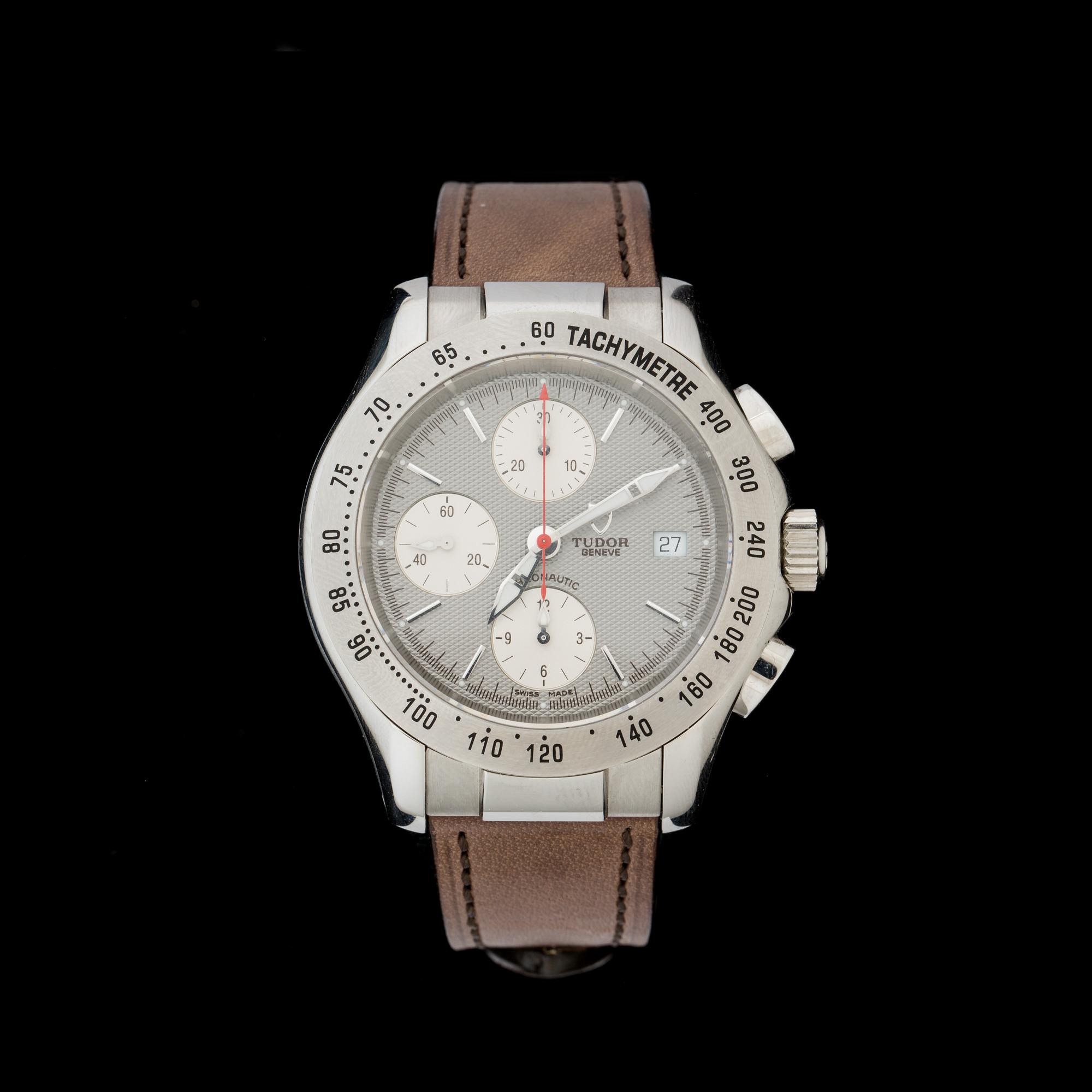 HERRARMBANDSUR,  Tudor, Chrono. Automatisk. Stål. Kronograf, c:a 2007.