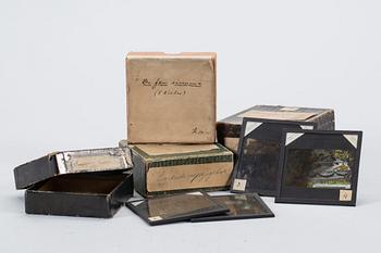 DIABILDER, 37 st, glas, Hasselblads, 1900-talets början.