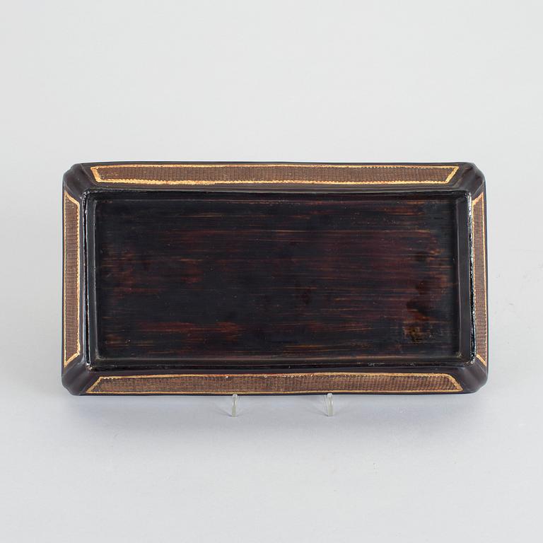 TRAY, lacquerware, Qing dynasty, 19th century.