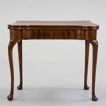 A 19th Century Queen Anne revival concertina action card and gaming table.
