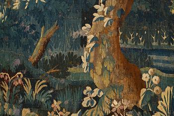 A tapestry, "Verdure", tapestry weave. 267,5-269,5 x 247-256 cm. Flanders 17th century.