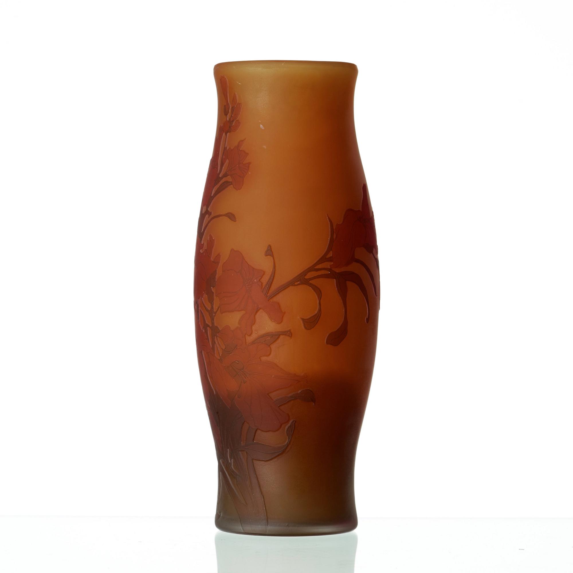 FRITZ BLOMQVIST, an Art Nouveau cameo glass vase, Orrefors, Sweden 1915-16.