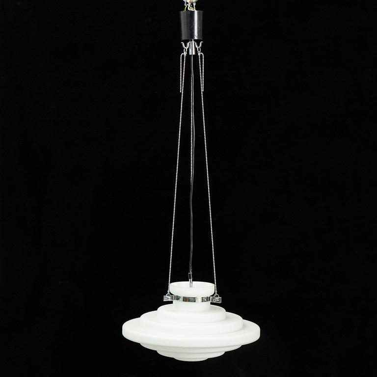 A glass ceiling light, Limburg, Germany.