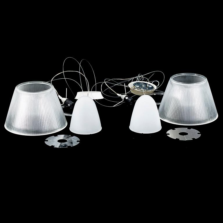 A pair of "Romeo Moon S1" lamps, designed by Philippe Starck for Flos.