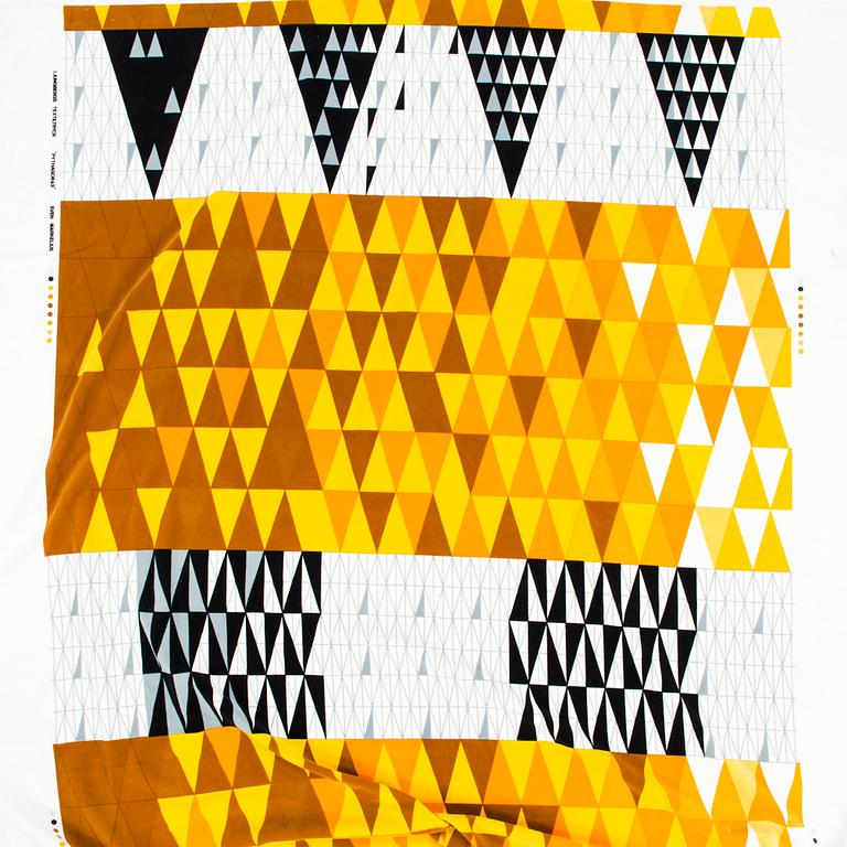 SVEN MARKELIUS, "Pythagoras" TYG, 5 m av Ljungbergs Textiltryck.