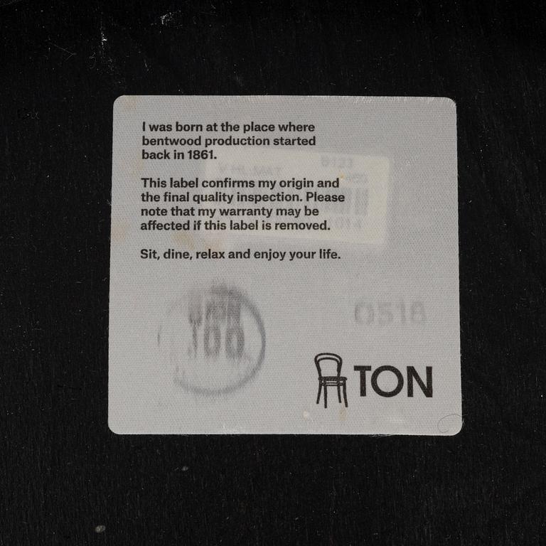 Michael Thonet, stolar, 4 st, "No 14", Ton.