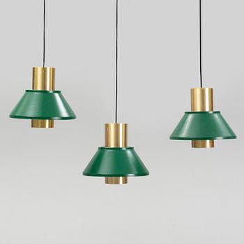 Jo Hammerborg, three 'Life' ceiling lamps, Fog & Mørup, second half of the 20th century.