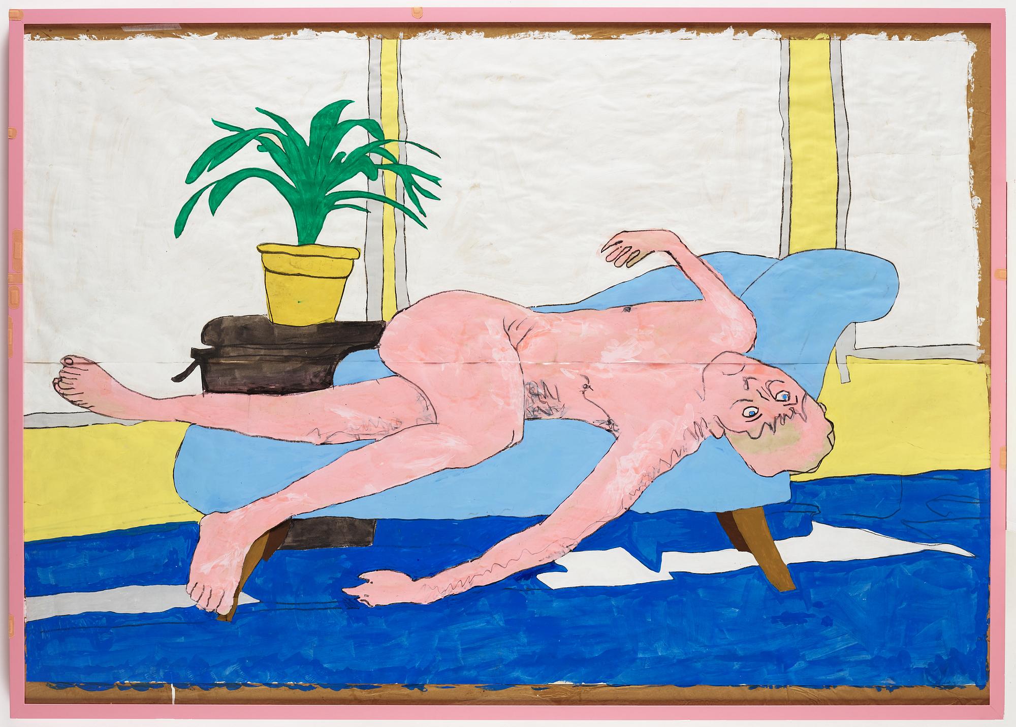 JIMMY MERRIS, Acrylic and lacquer on masking paper.