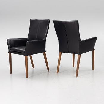 Six armchairs, contemporary.