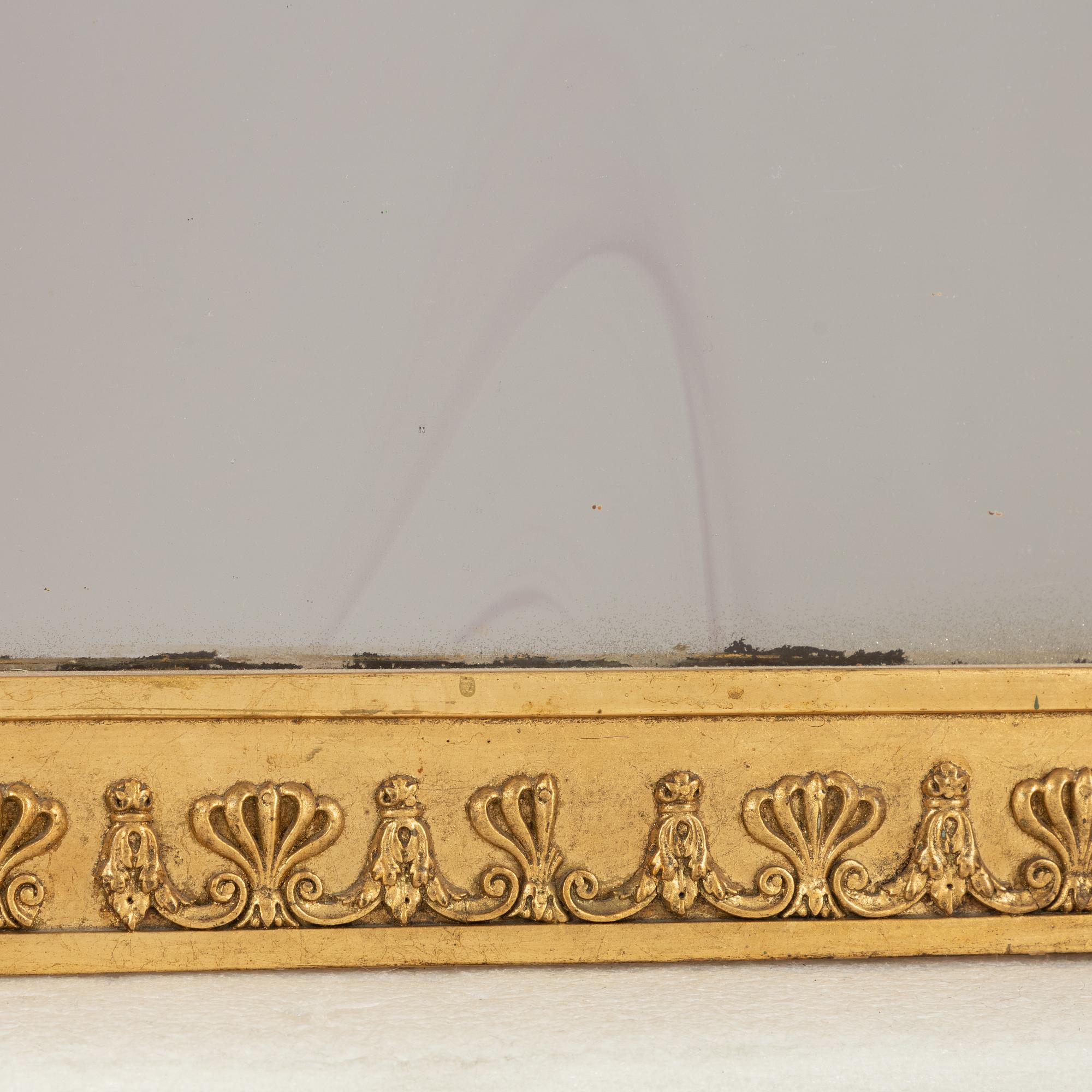 A Swedish Empire mirror attributed to J. Frisk (mirror manufacturer in Stockholm 1805-24).