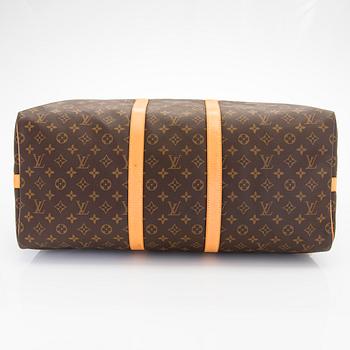 Louis Vuitton, a Monogram Canvas 'Keepall 55 Bandoulière' weekend bag.