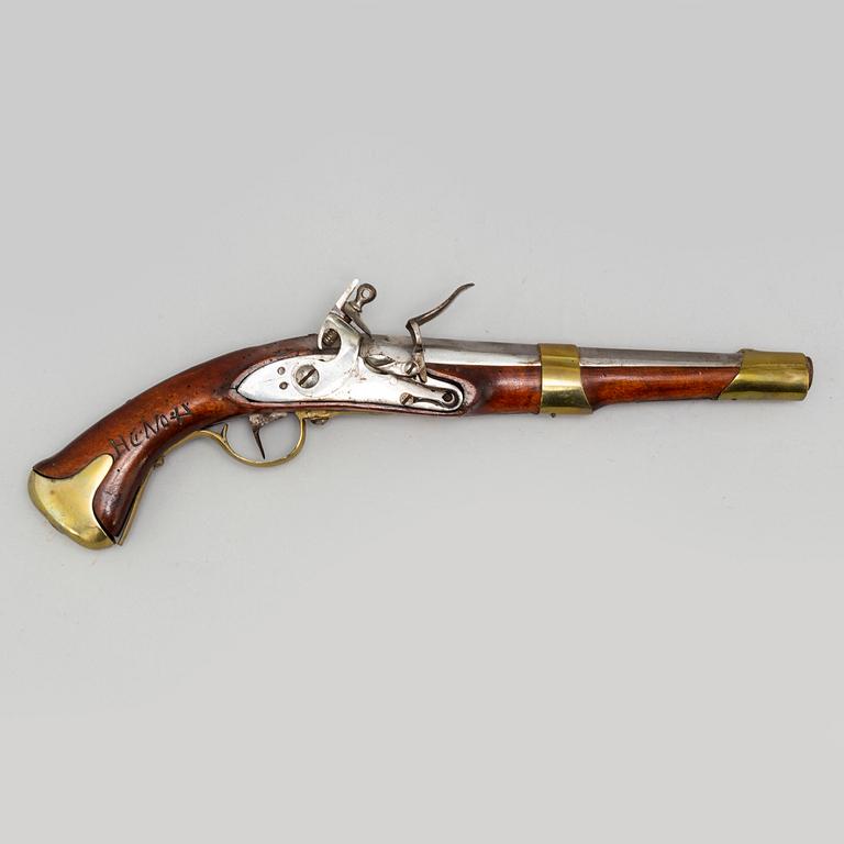 A Swedish flintlock pistol 1816 pattern.