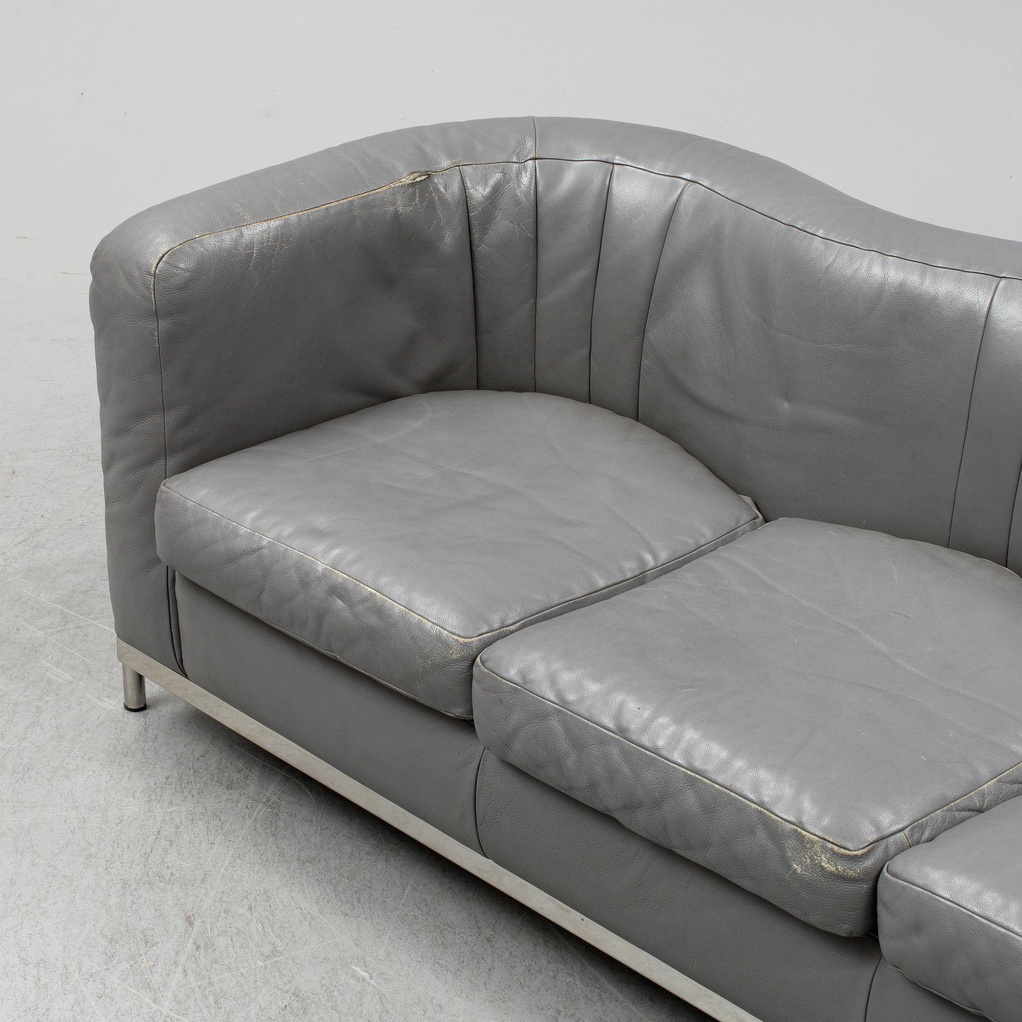 JONATHAN DE PAS, DONATO D. URBINO & PAOLO LOMAZOTTI, an 'Onda' sofa from Zanotta, Italy, model launched in 1985.