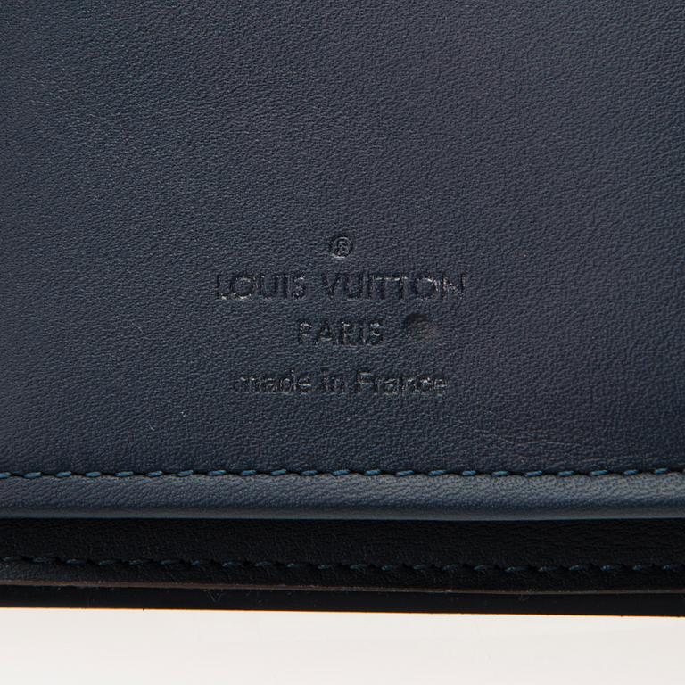 LOUIS VUITTON Damier Ebene Brazza Wallet.