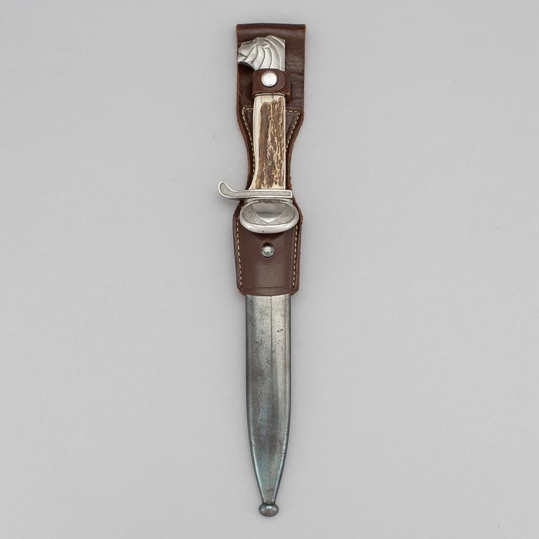 A dagger, "Den Svenska Permissionsbajonetten", FM Mattson AB, Mora, around 1950.