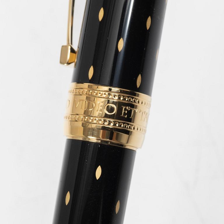 A Montblanc fountain pen, limited edition 'Queen Elizabeth I' from the series 'Patrons of Art'.