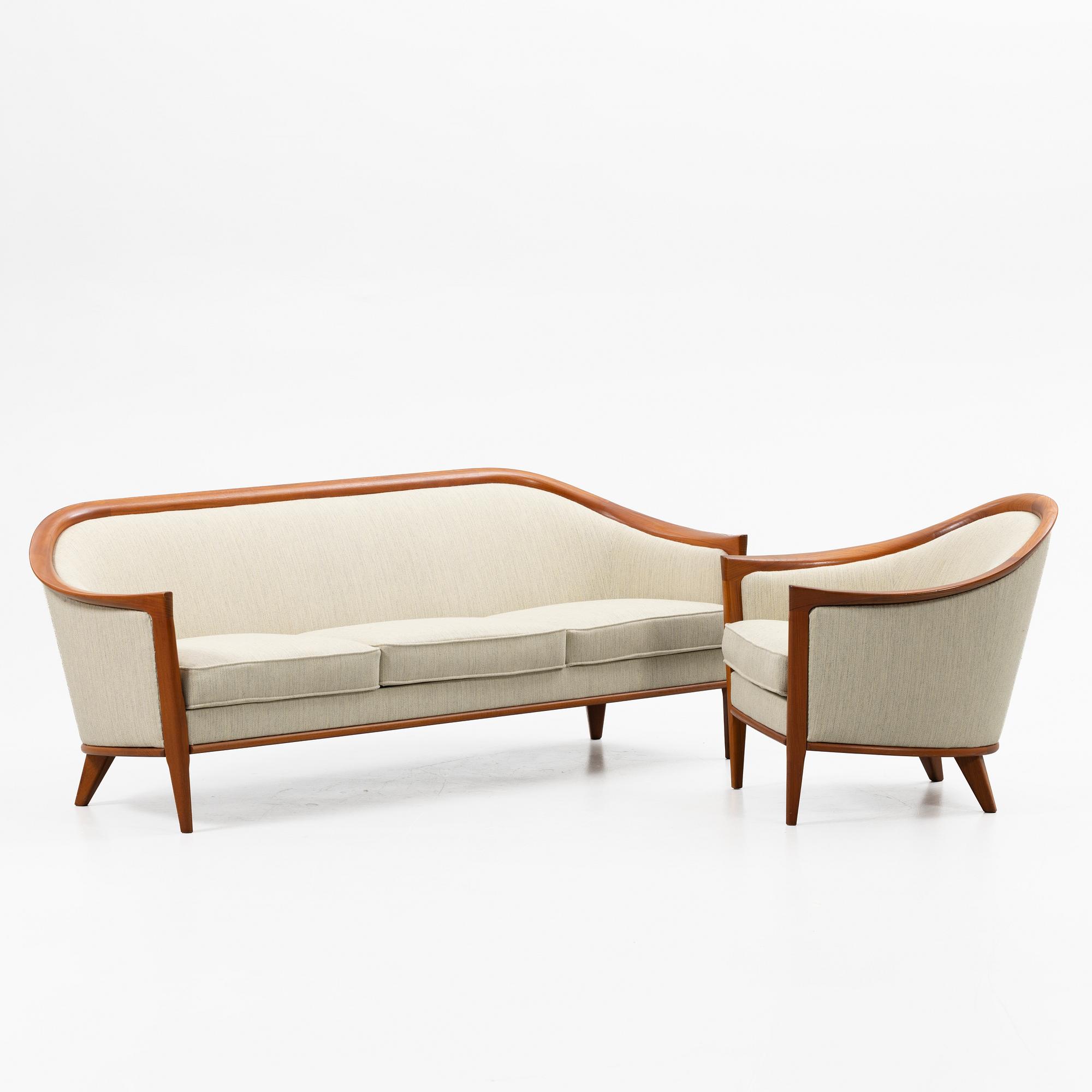 Bertil Fridhagen, Sittgrupp, 2 delar, "Aristokrat", Bodafors, 1960-tal.