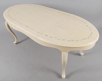 MATSALSMÖBEL, 7 delar, rokokostil, 1900-talets första hälft.
