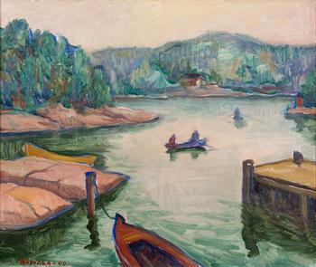 Kaapo Rissala, öljy kankaalle, signeerattu ja päivätty -40.