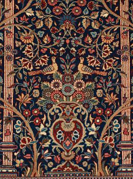 SEMI-ANTIQUE KASHAN DABIR. 158 x 108 cm.