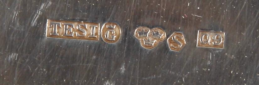 PARTI SILVER, 13 delar, 1900-tal. Tot vikt 880 gram.