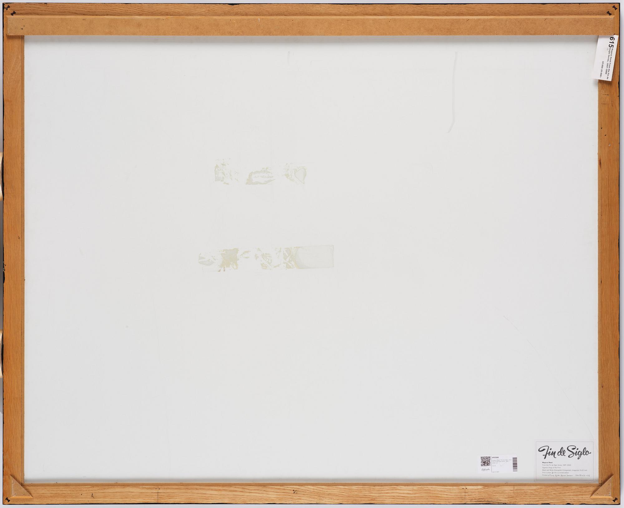 Magnus Reed, "Fin de Siglo - from the Fin de Siglo Series", 1997 - 2000.