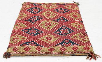 Sled cushion, approx. 98 x 48 cm.