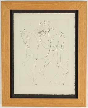 SALVADOR DALÍ, etching and drypoint, 1968, staped signature.