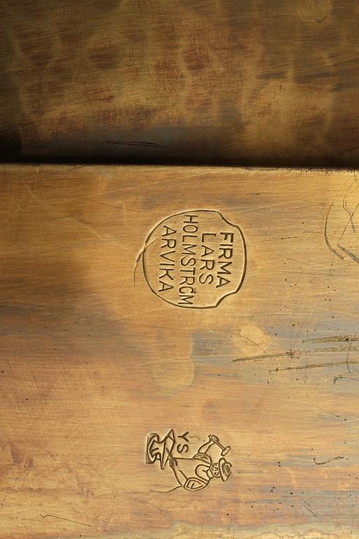 VÄGGLAMPOR, ett par, Firma Lars Holmström, Arvika, omkring 1900-talets mitt.