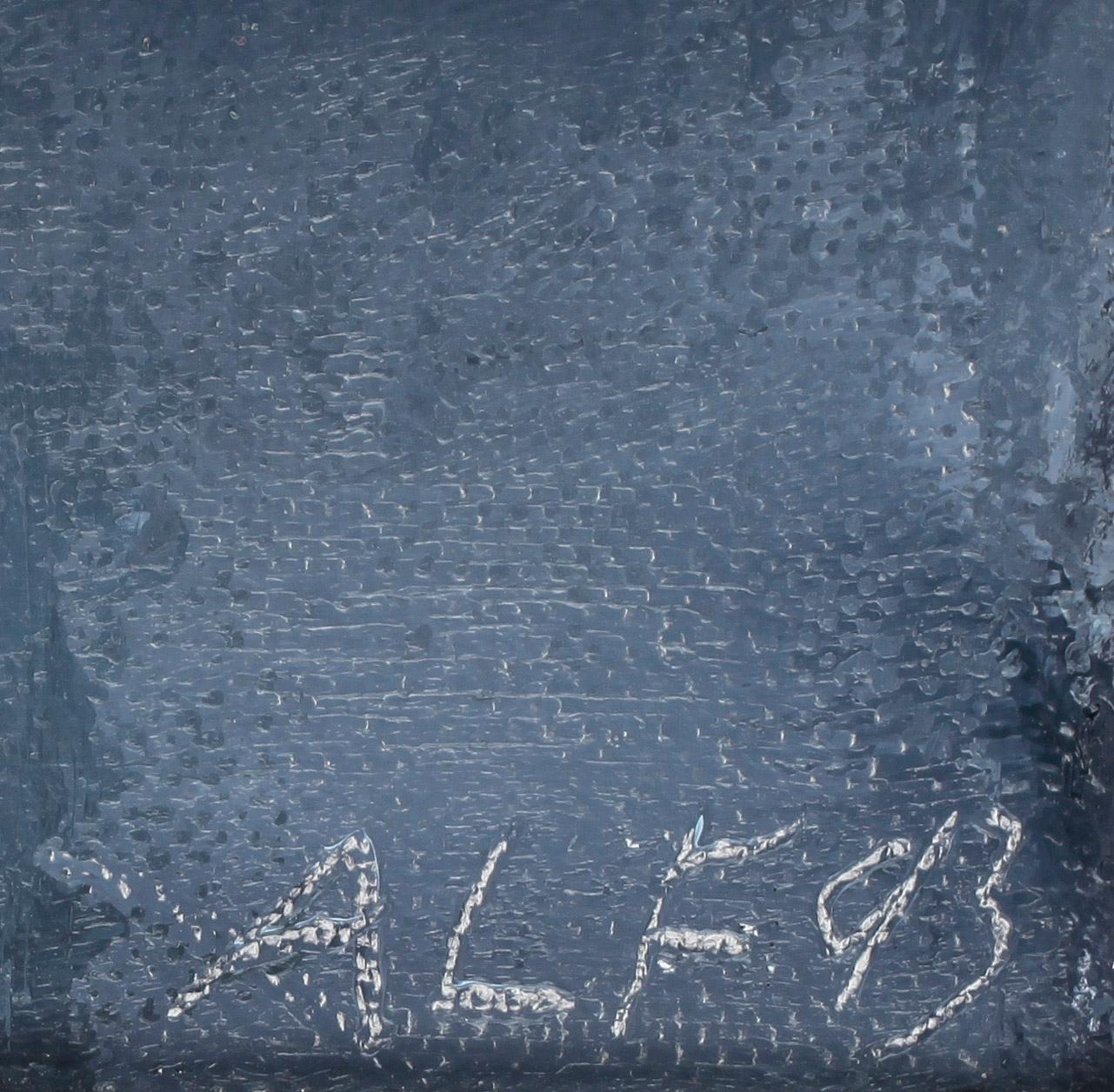 ALF OLSSON, triptyk, olja på duk. Signerad och daterad -93.