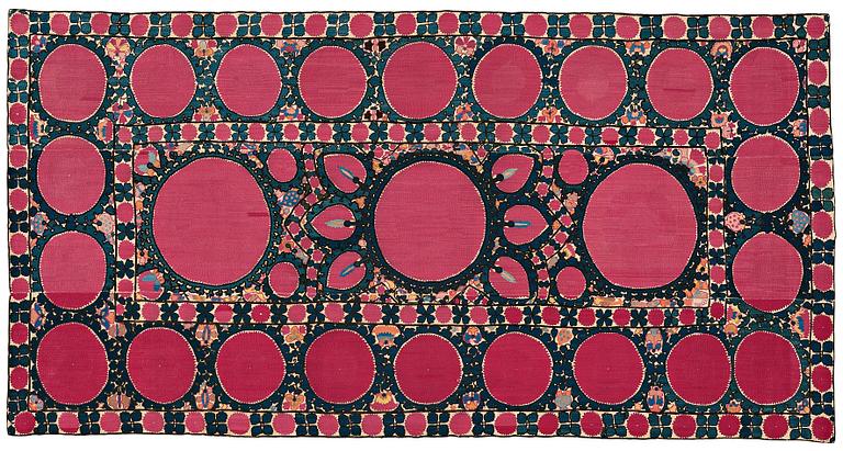 SUZANIBRODERI, antikt Tasjkent, Uzbekistan, ca 217,5 x 112,5 cm.