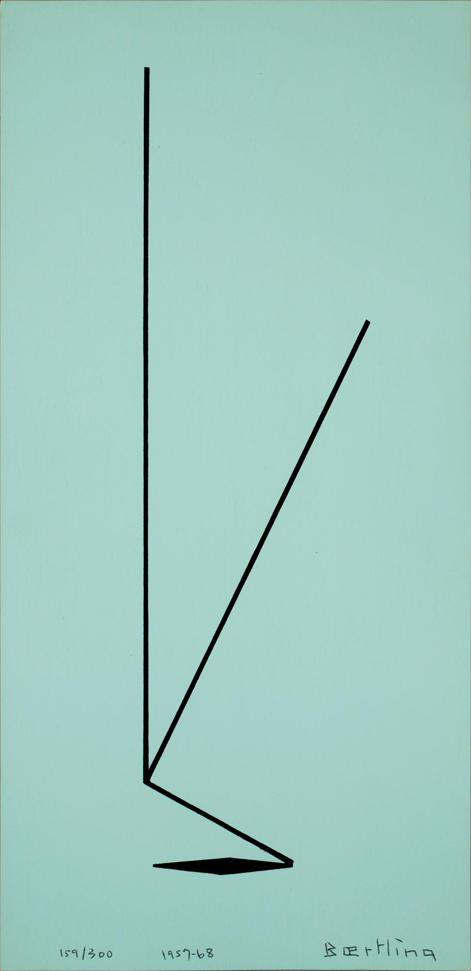 OLLE BAERTLING, färgserigrafi, sign, 1957-68. Numr 159/300.