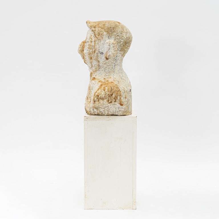 A stone sculpture, 20th century.