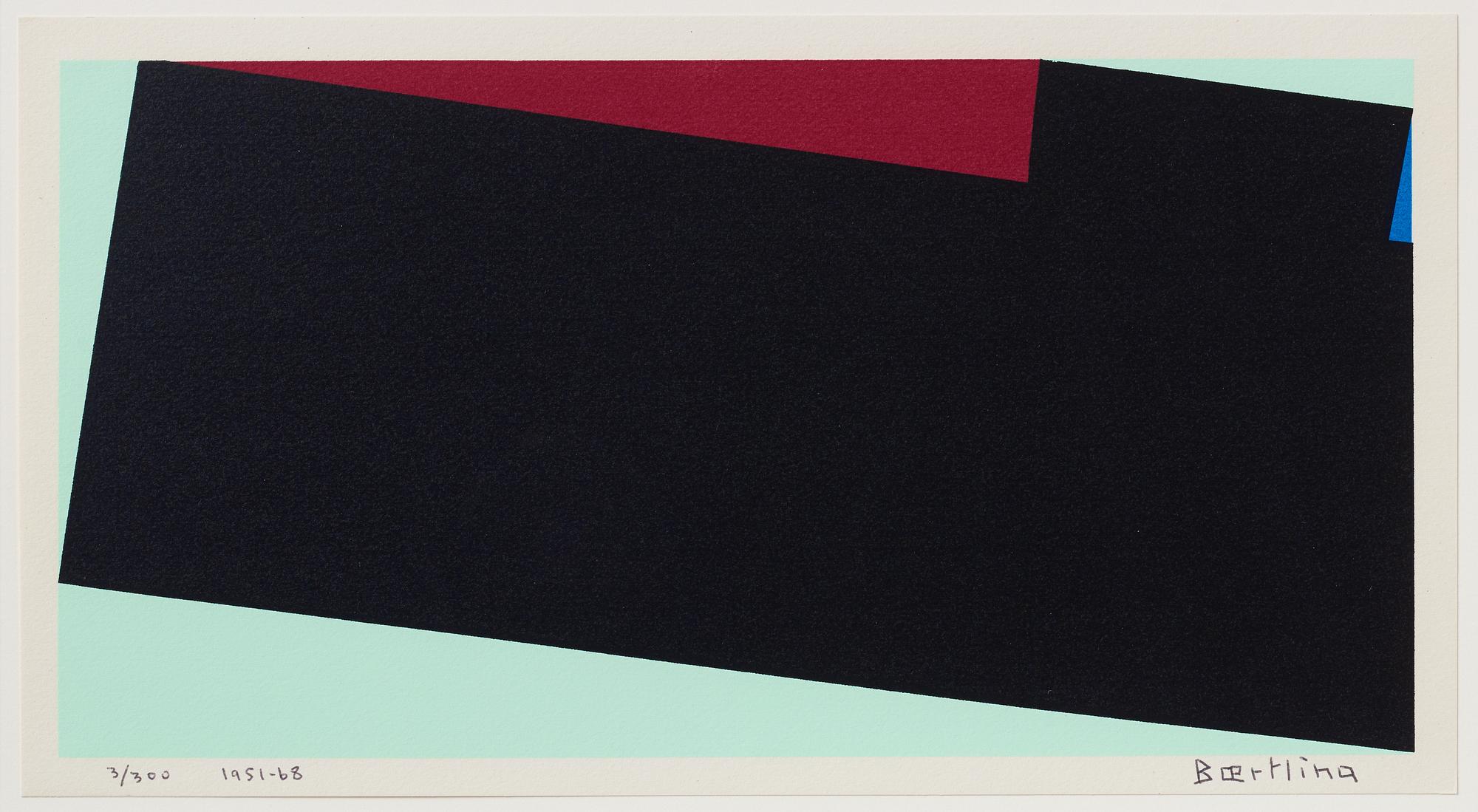 Olle Baertling, silkscreen in colours, 1951-68, signed 37300.