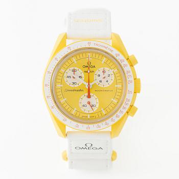 Omega/Swatch, MoonSwatch, "No Reserve", collection of 14 pcs, chronograph, wristwatches, 42 mm.