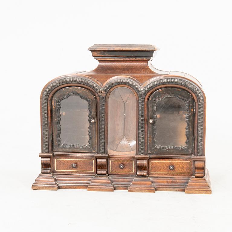 Display cabinet, late 19th century.