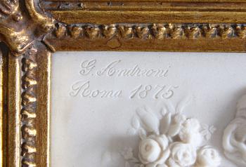 VÄGGRELIEF, kopia efter äldre förlaga.