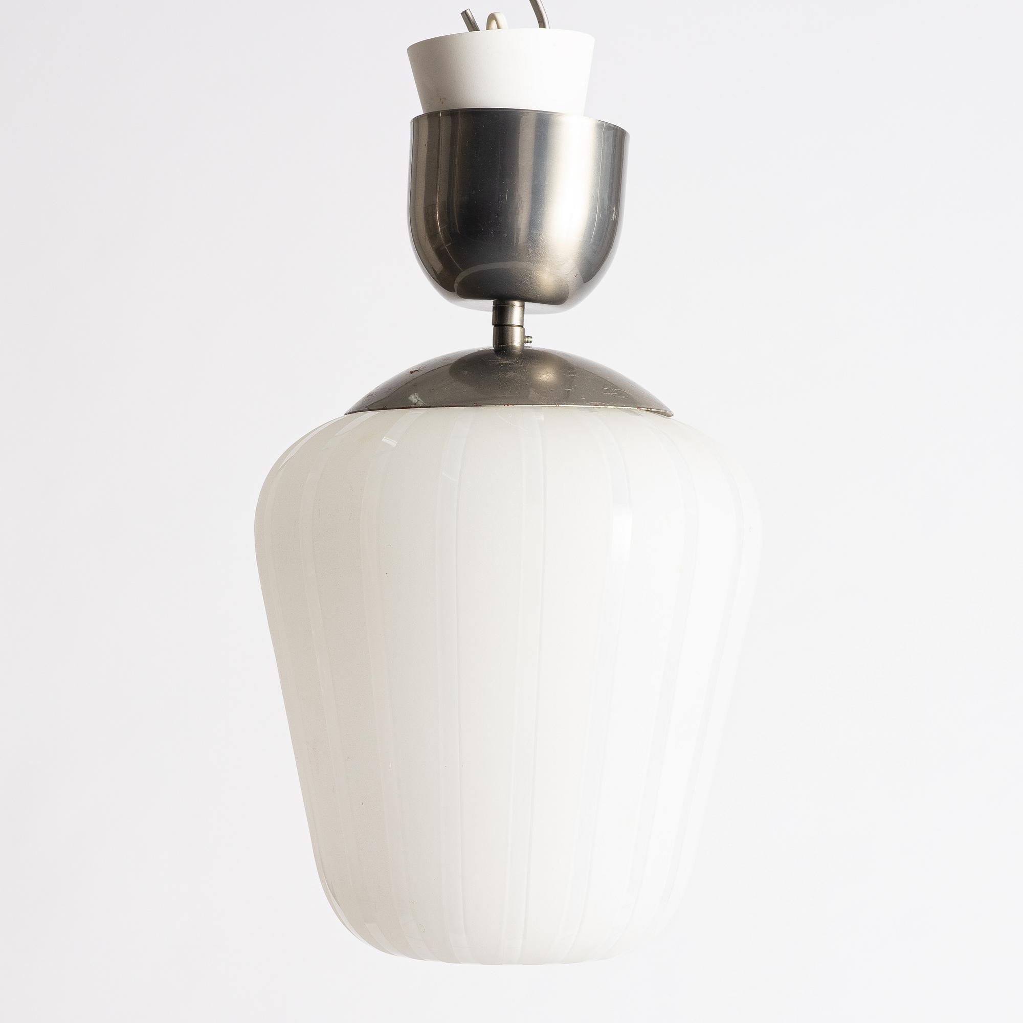 Ceiling lamp, possibly Flygsfors. 20th century.